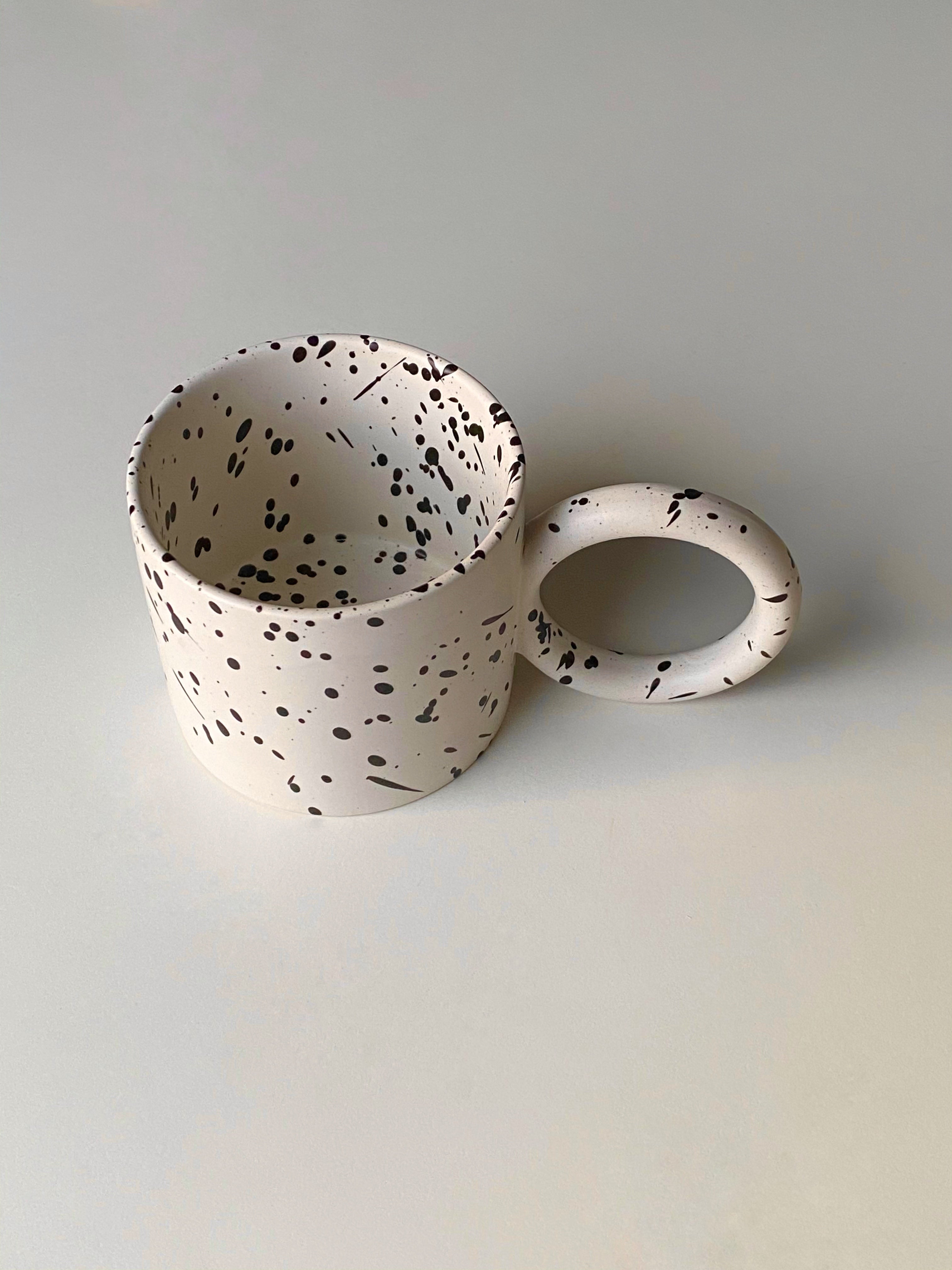 Black White Swirl Coffee Mug by Len-Stanley Yesh - Fine Art America