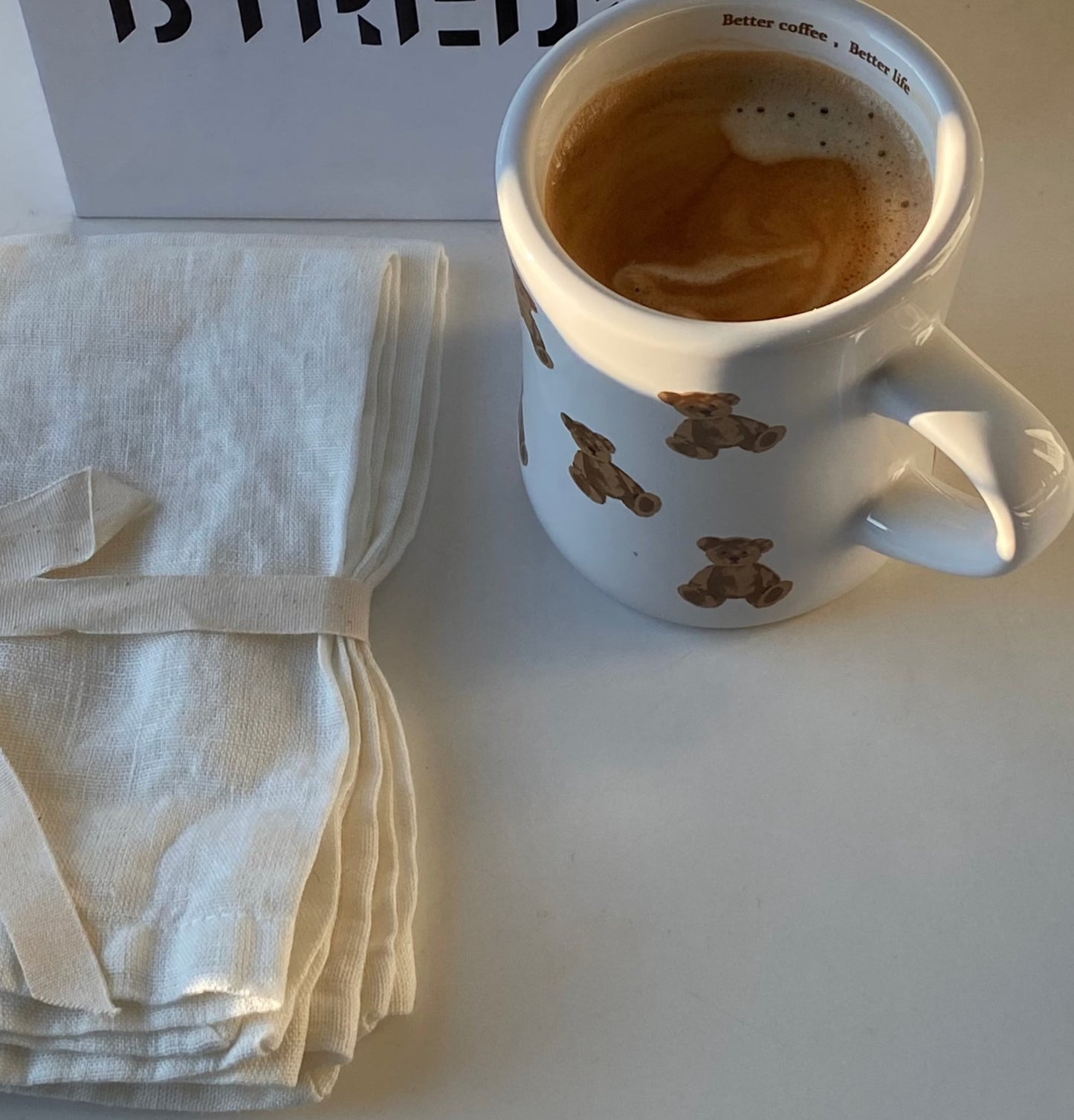 Better coffee, Better life Bear Ceramic Mug