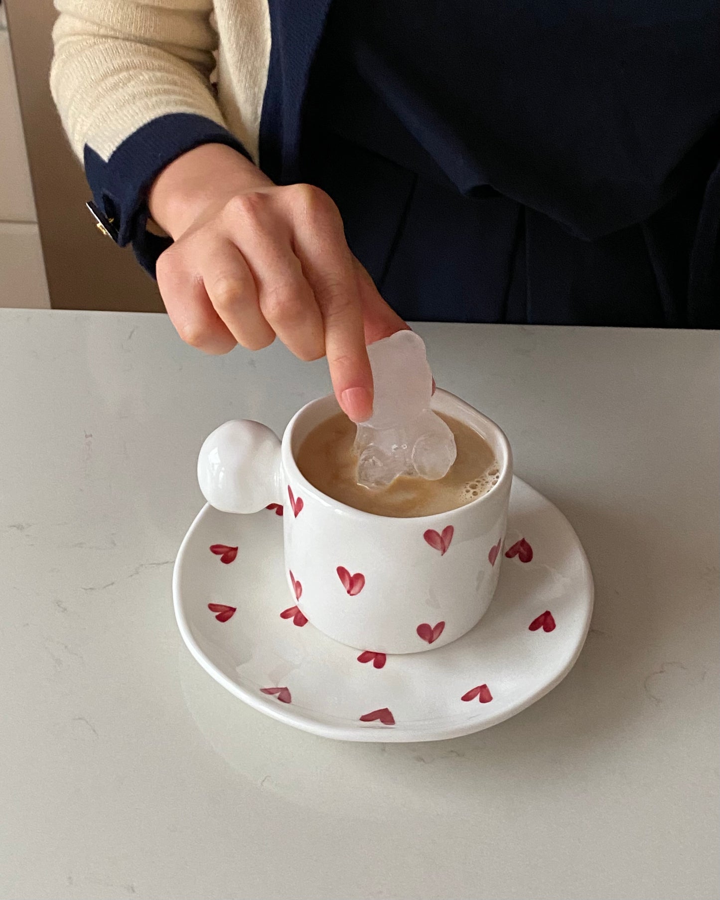 Queen of Hearts Ceramic Mug and Saucer