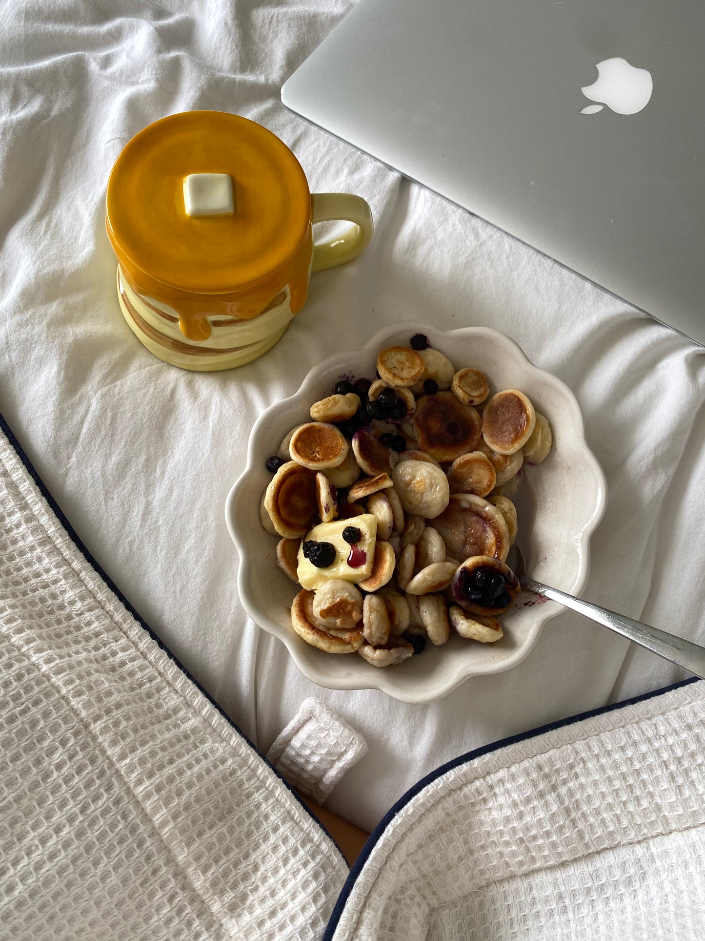 Pancakes in Bed Ceramic Mug