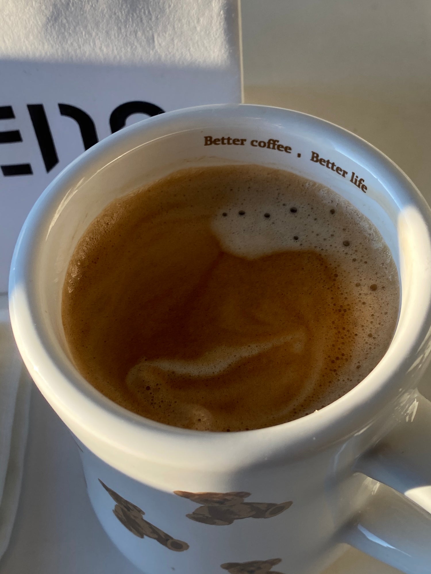 Better coffee, Better life Bear Ceramic Mug – ILEIAH